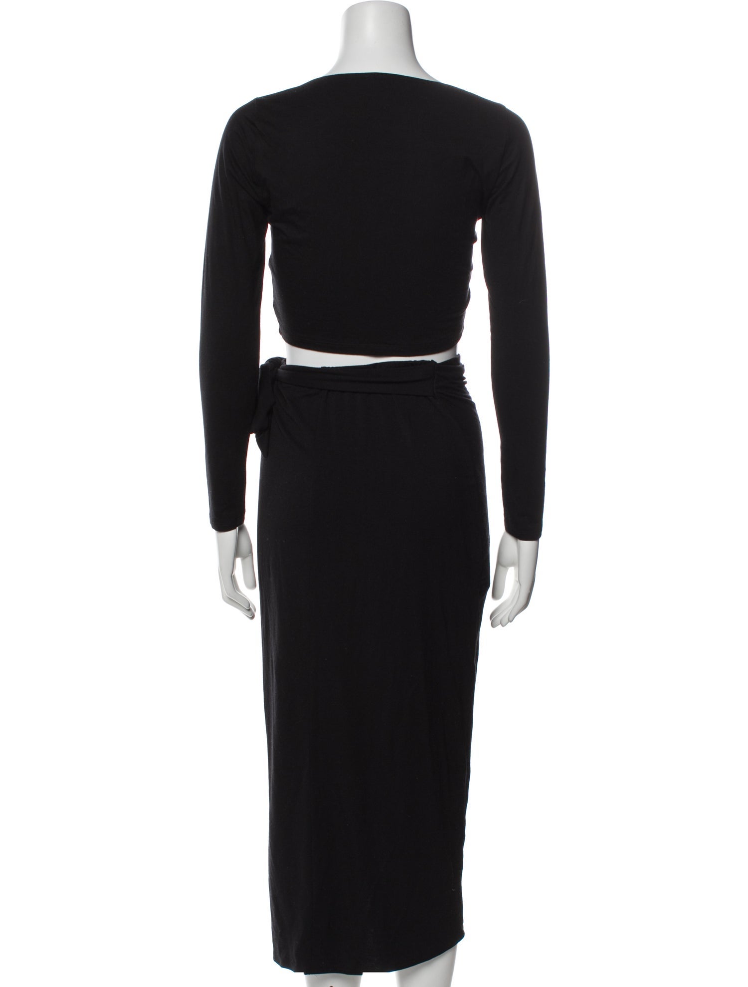 Reformation Jersey Bow Accents Skirt Set