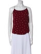 Reformation Polka Dot Print Square Neckline Top