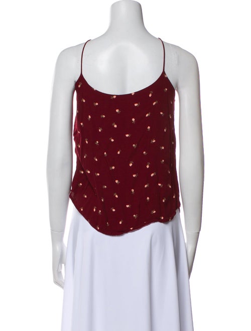 Reformation Polka Dot Print Square Neckline Top