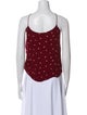 Reformation Polka Dot Print Square Neckline Top