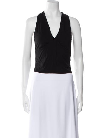 Reformation V-Neck Sleeveless Crop Top