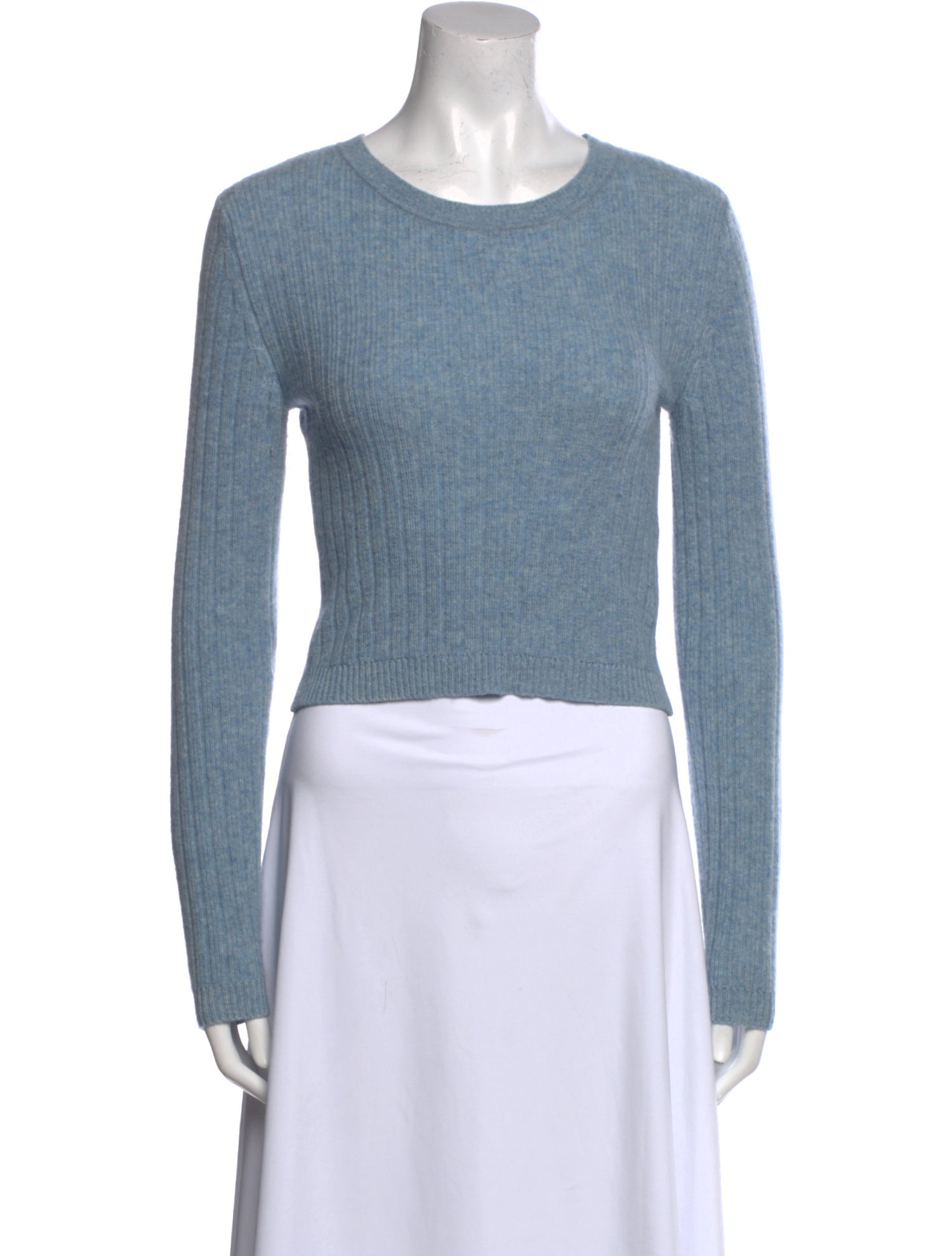 Reformation Cashmere Scoop Neck Crop Top
