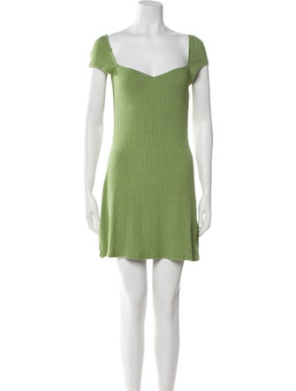 Reformation Square Neckline Mini Dress