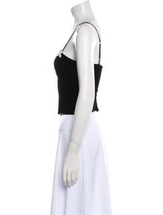 Reformation Square Neckline Sleeveless Crop Top