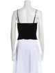 Reformation Square Neckline Sleeveless Crop Top