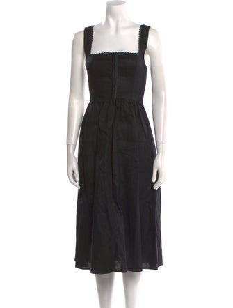 Reformation Linen Midi Length Dress