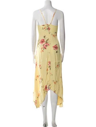 Reformation Floral Print Long Dress