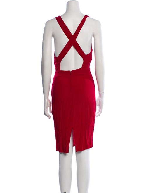 Reformation Square Neckline Knee-Length Dress