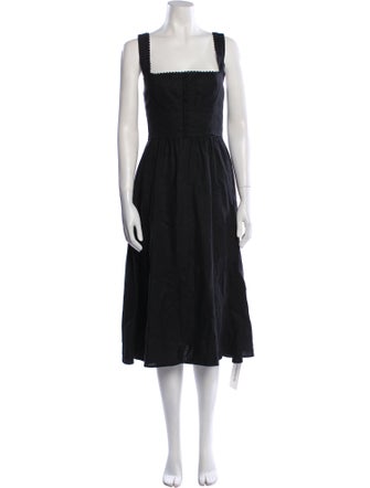 Reformation Linen Midi Length Dress