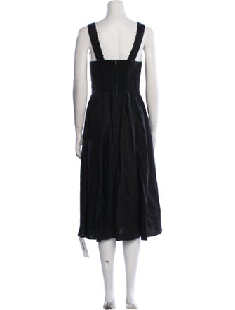 Reformation Linen Midi Length Dress