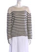 Reformation Cashmere Striped Sweatshirt