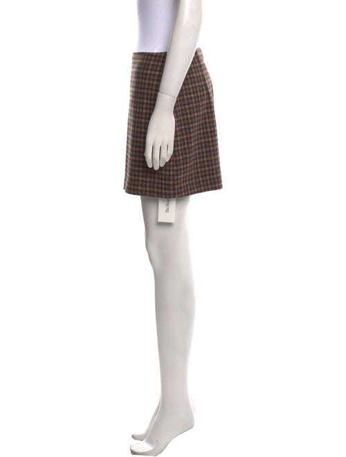 Reformation Plaid Print Mini Skirt