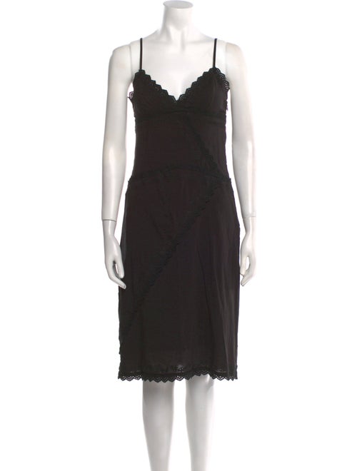 Reformation V-Neck Knee-Length Dress