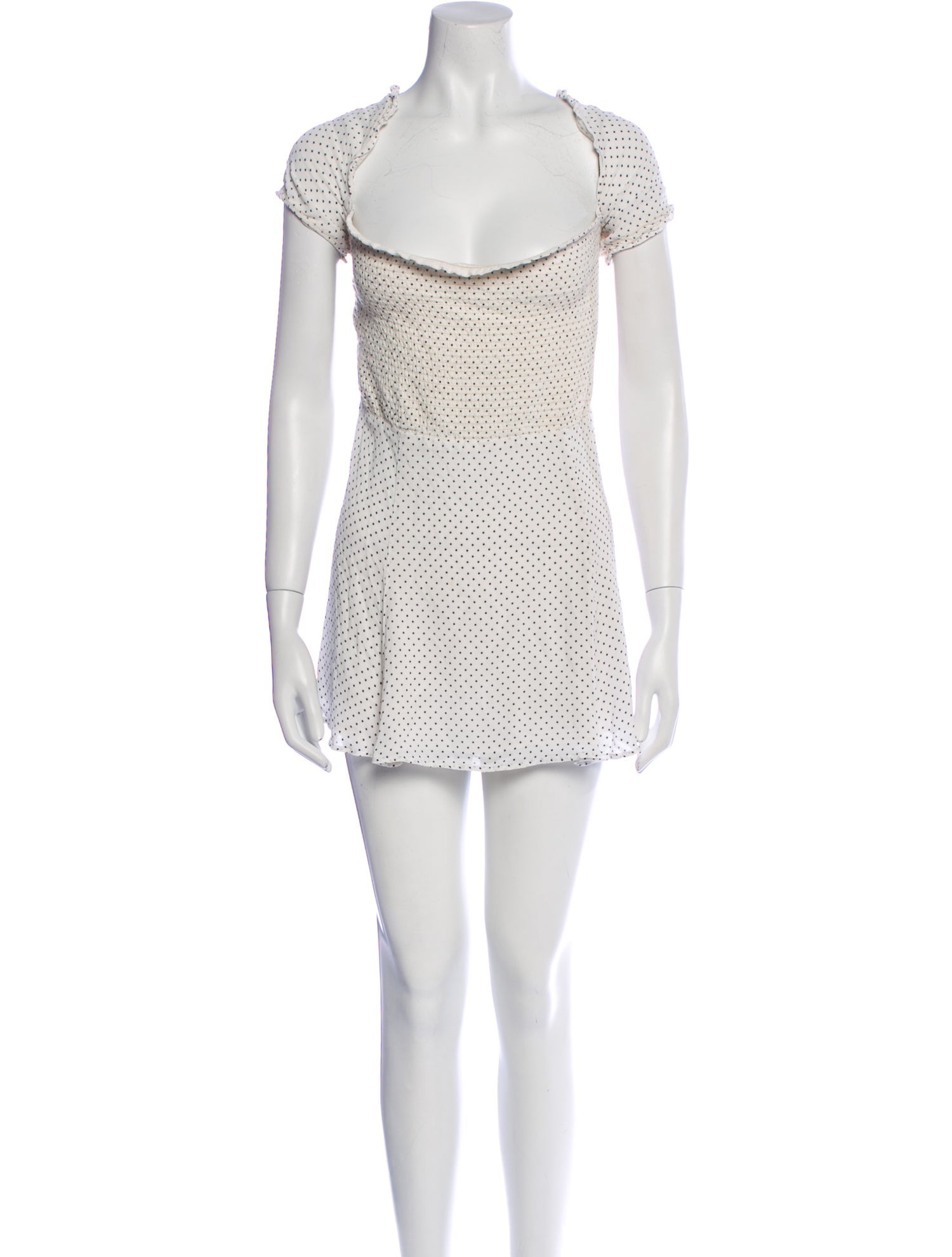 Reformation Polka Dot Print Mini Dress