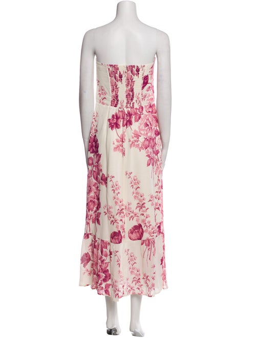 Reformation Floral Print Midi Length Dress