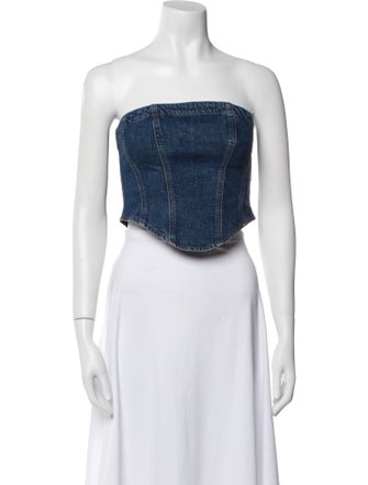 Reformation Strapless Crop Top