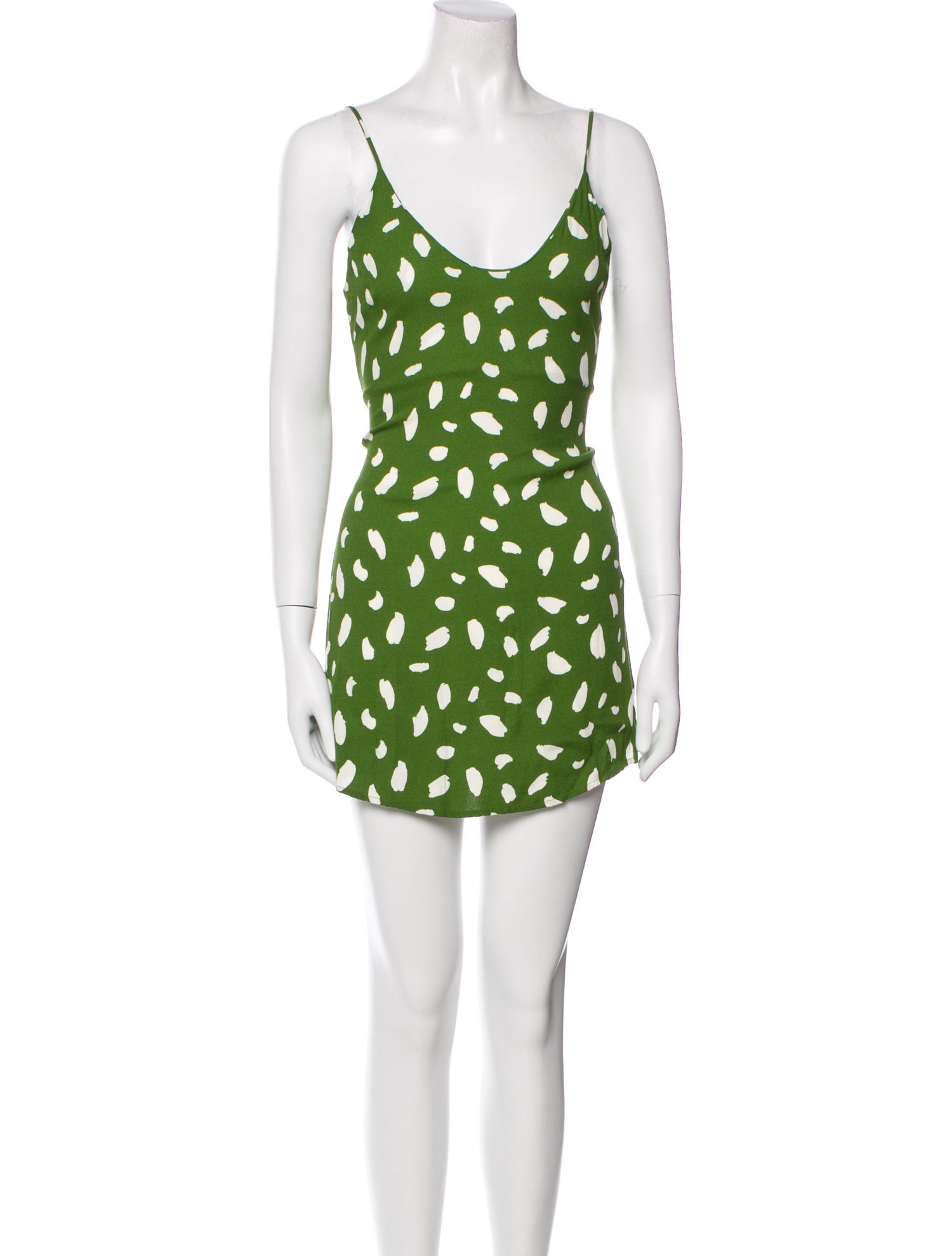 Reformation Polka Dot Print Scoop Neck Tunic