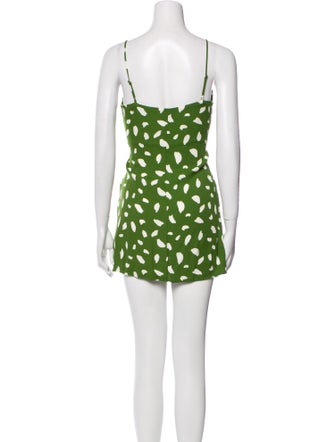 Reformation Polka Dot Print Scoop Neck Tunic