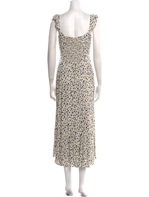 Reformation Polka Dot Print Long Dress
