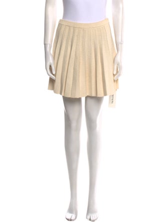 Reformation Pleated Accents Mini Skirt