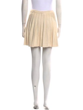 Reformation Pleated Accents Mini Skirt