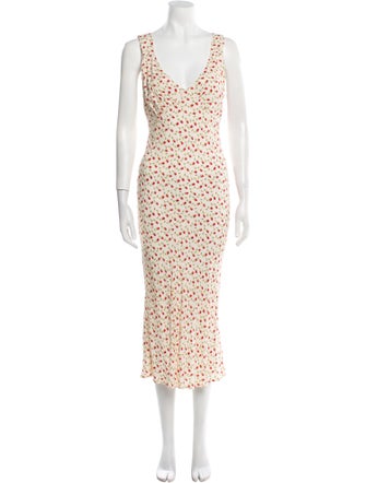 Reformation Printed Long Dress