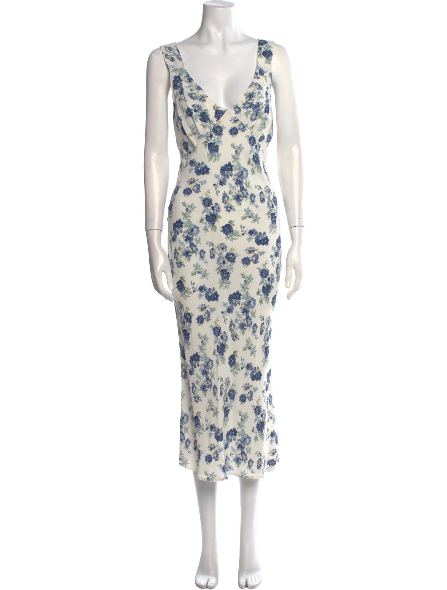 Reformation Floral Print Long Dress