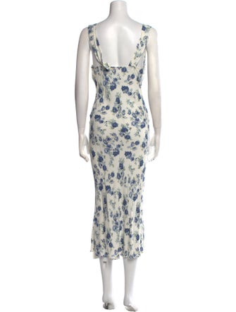Reformation Floral Print Long Dress