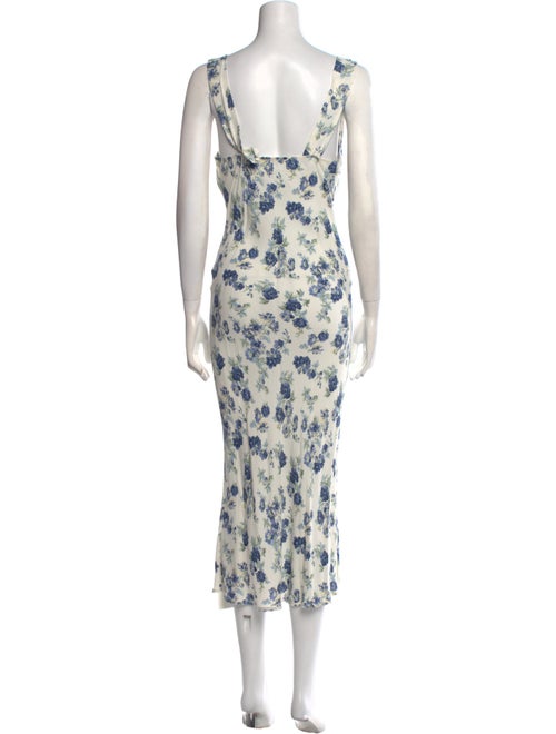 Reformation Floral Print Long Dress