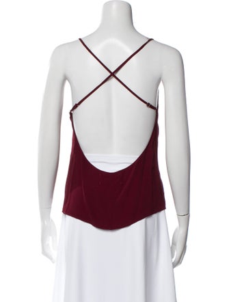 Reformation Silk Scoop Neck Top