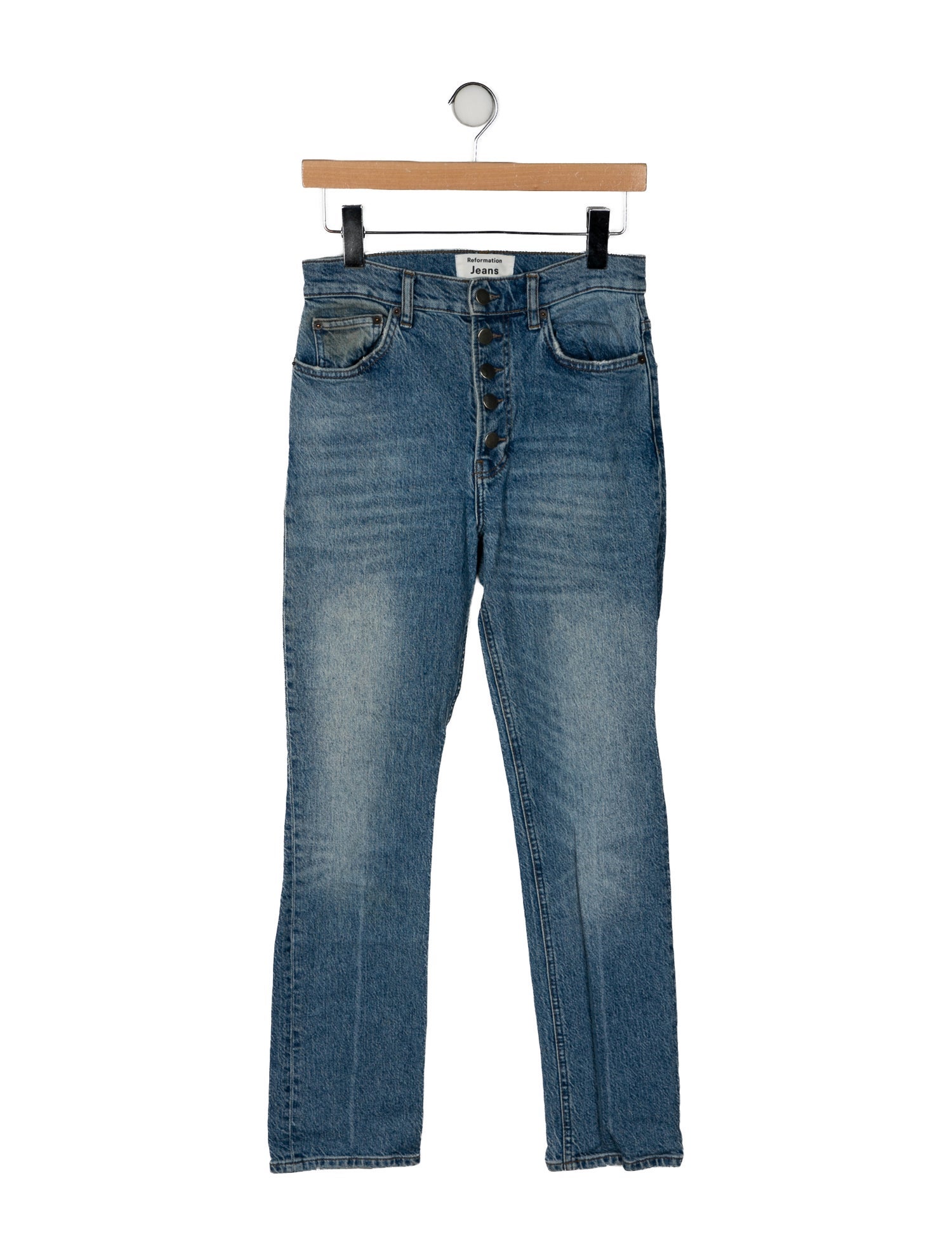 Reformation High-Rise Straight Leg Jeans