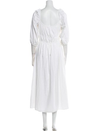 Reformation Square Neckline Long Dress