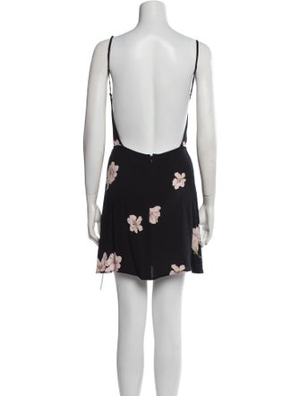 Reformation Floral Print Mini Dress