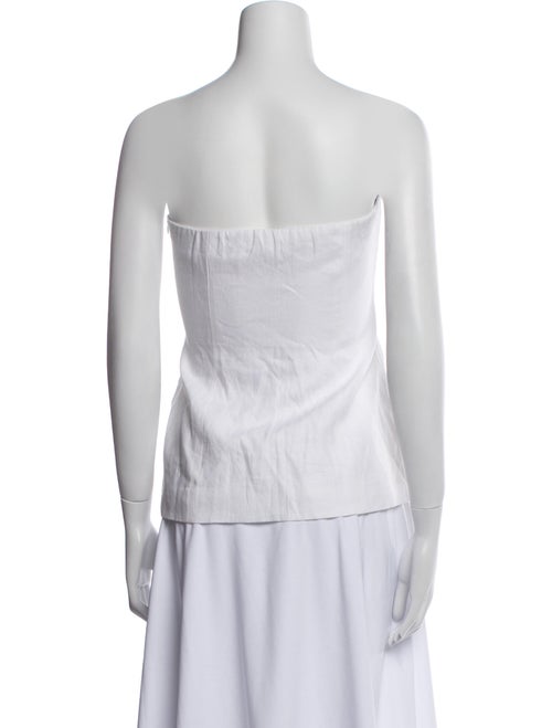 Reformation Linen Strapless Top