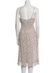 Reformation Floral Print Midi Length Dress