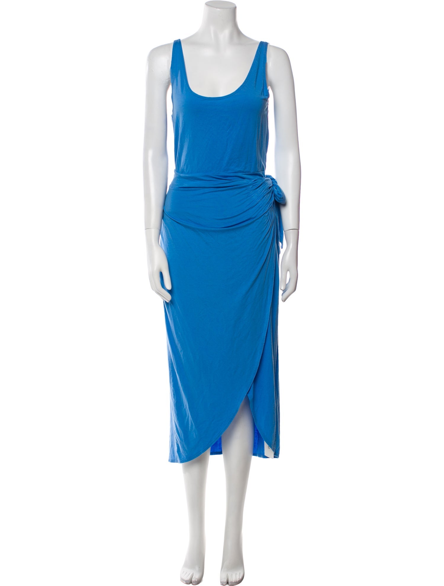 Reformation Scoop Neck Midi Length Dress