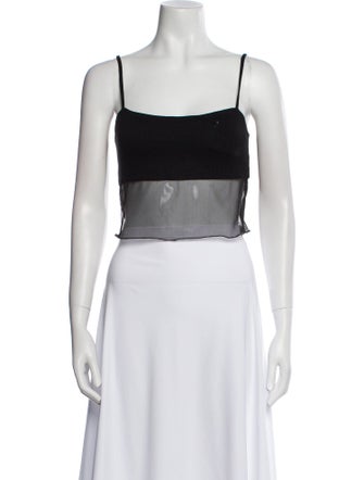 Reformation Square Neckline Sleeveless Crop Top