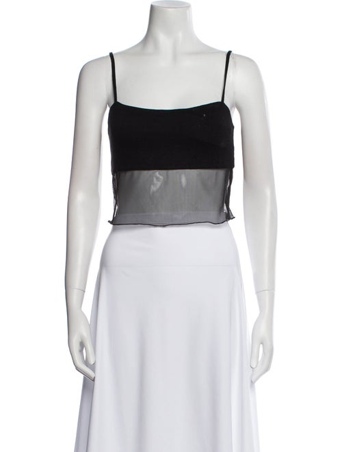 Reformation Square Neckline Sleeveless Crop Top