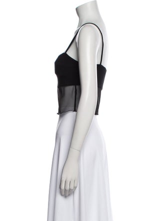 Reformation Square Neckline Sleeveless Crop Top