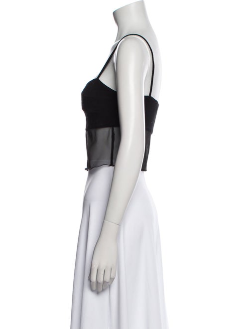 Reformation Square Neckline Sleeveless Crop Top