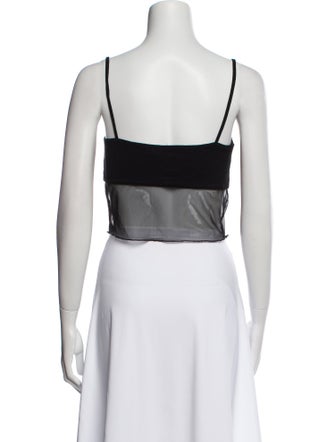 Reformation Square Neckline Sleeveless Crop Top