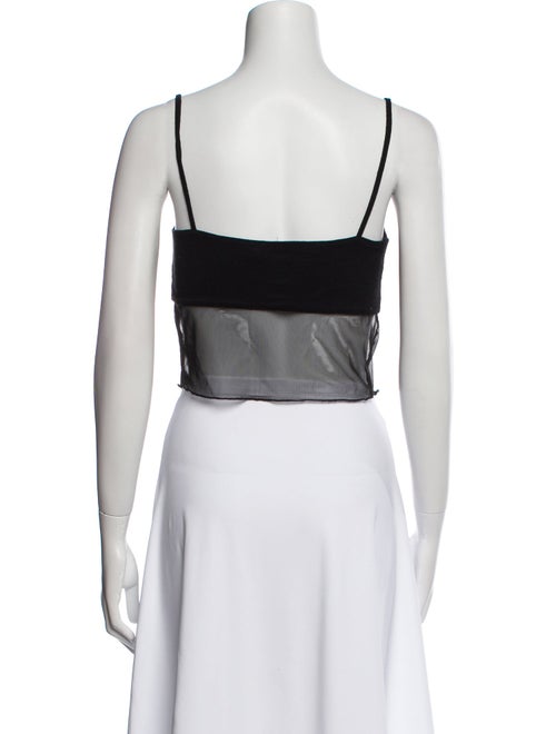 Reformation Square Neckline Sleeveless Crop Top