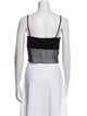 Reformation Square Neckline Sleeveless Crop Top