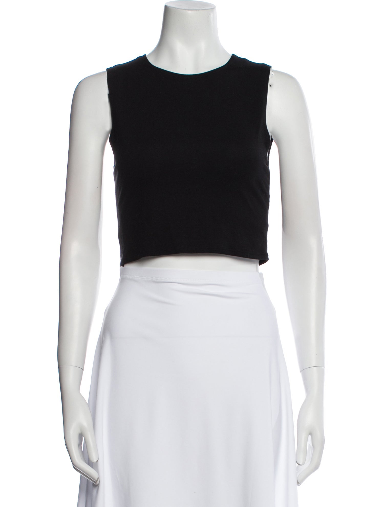 Reformation Crew Neck Sleeveless Crop Top