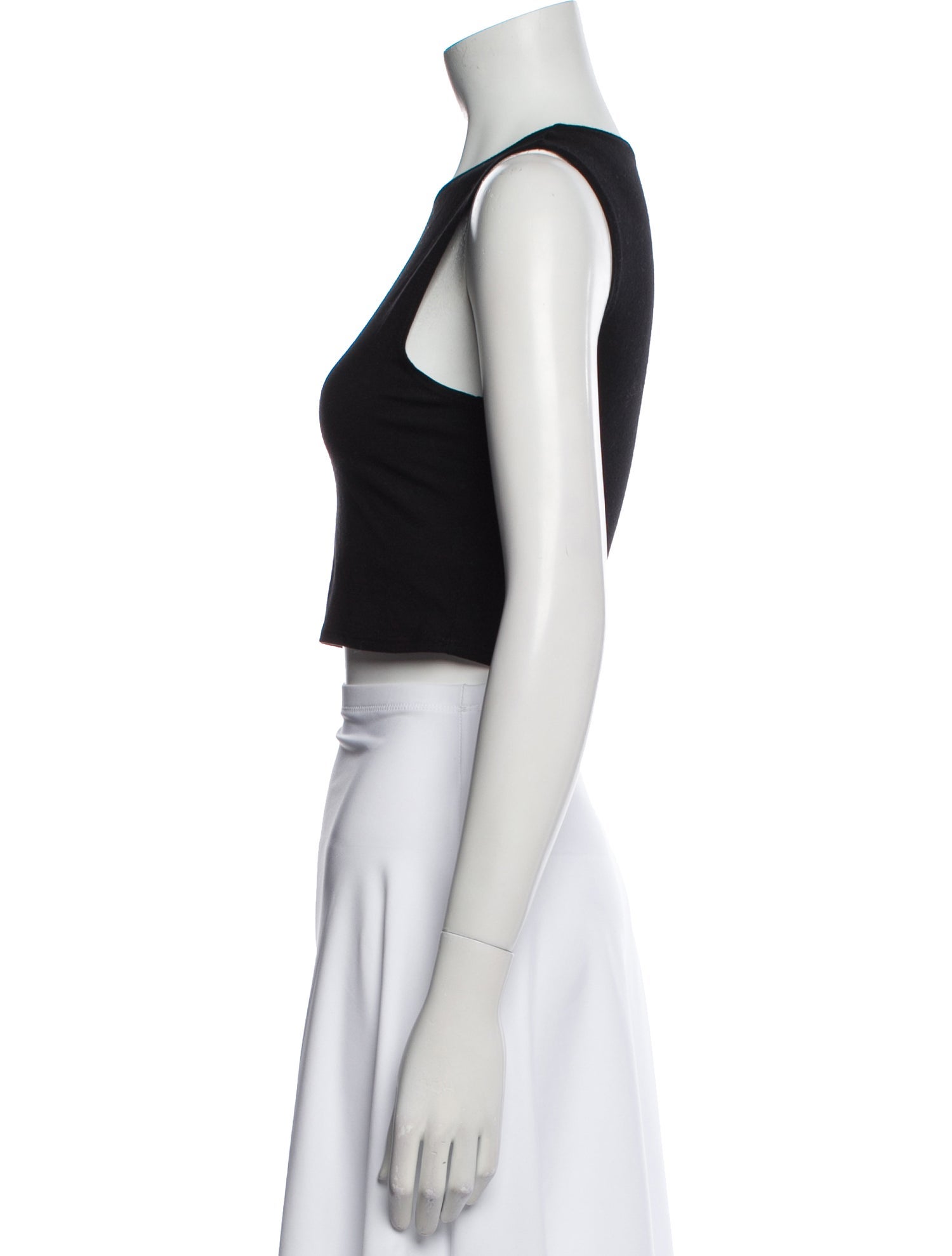 Reformation Crew Neck Sleeveless Crop Top