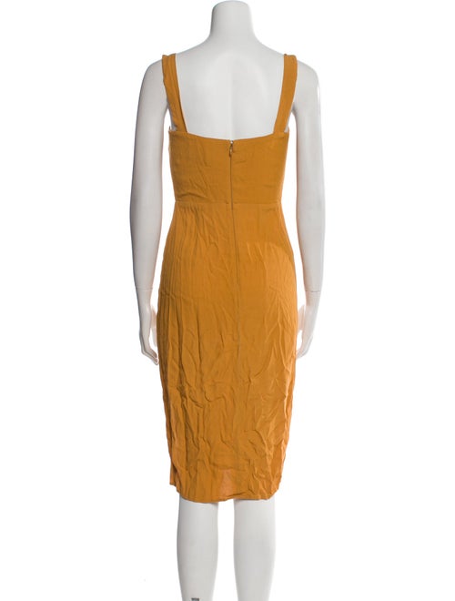 Reformation Square Neckline Knee-Length Dress