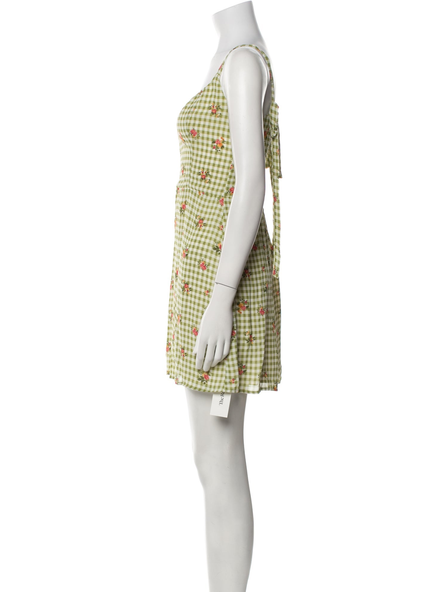 Reformation Plaid Print Mini Dress