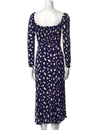 Reformation Printed Midi Length Dress