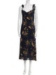 Reformation Floral Print Long Dress
