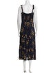 Reformation Floral Print Long Dress